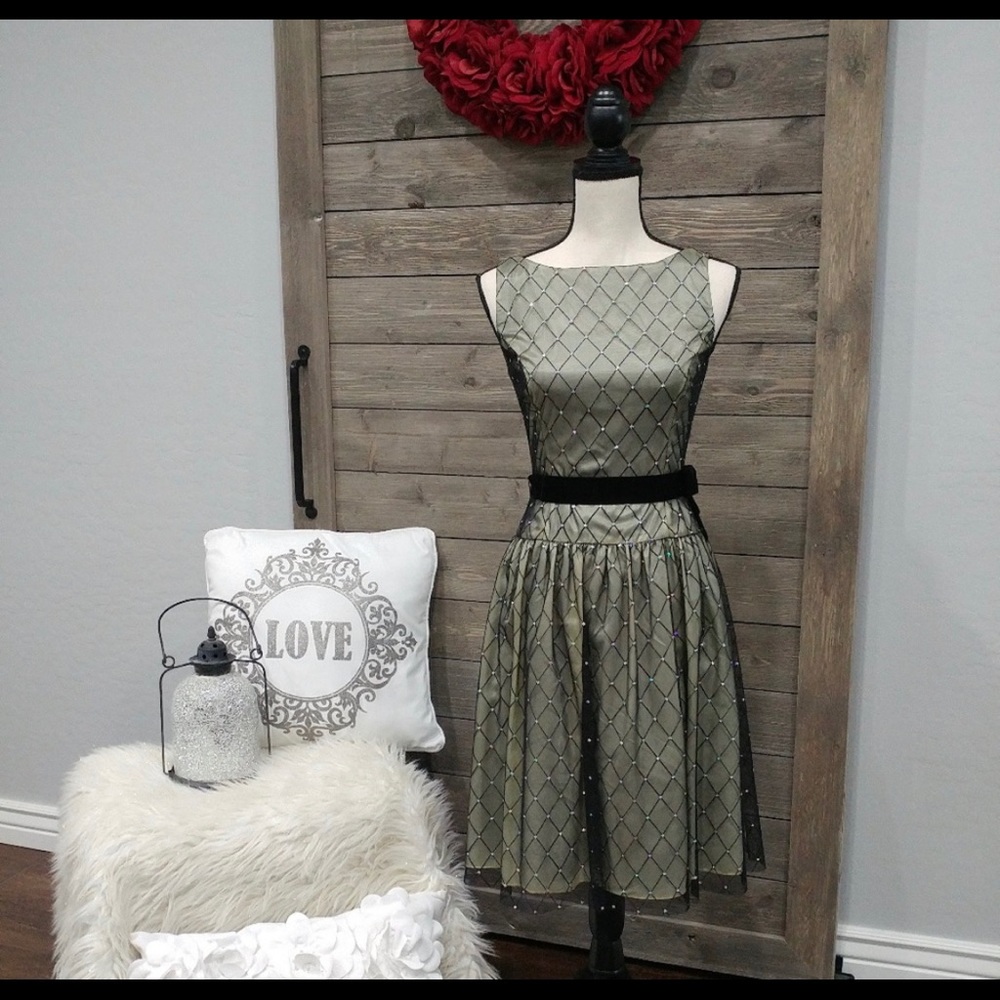 👗 VINTAGE ~PAPELL BOUTIQUE EVENING ~SWING DRESS